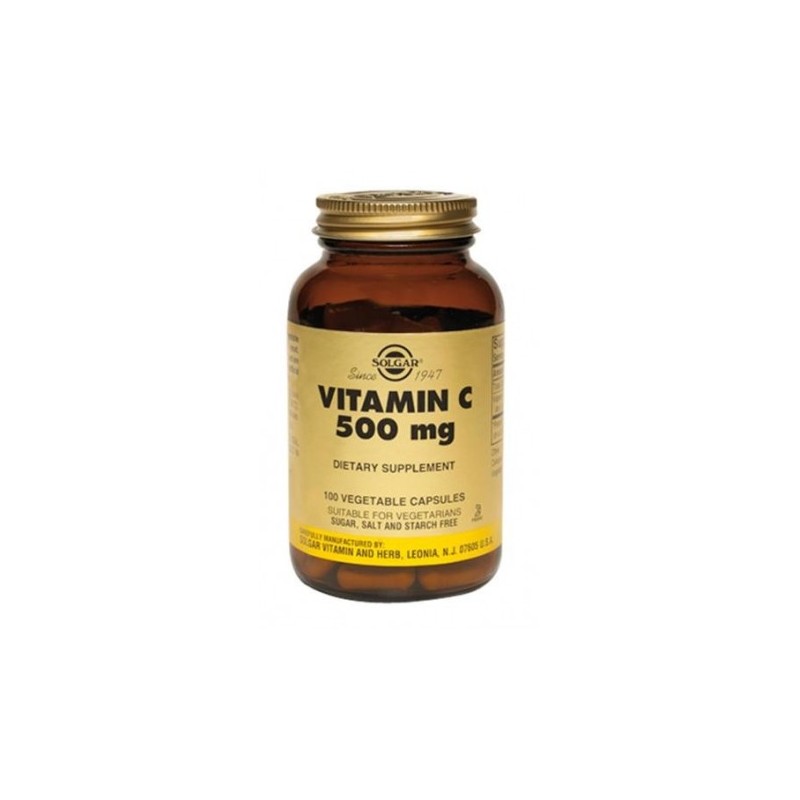 Vitamina C 500 mg. 100 cápsulas vegetales. Solgar