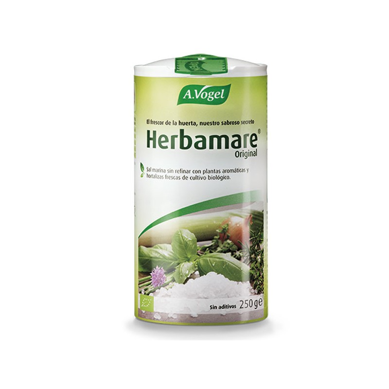 Sal marina sin refinar con plantas aromáticas Herbamare sin aditivos 250 gr. A. Vogel