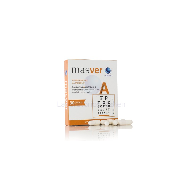 Masver con vitamina A 30 cápsulas. Mahen