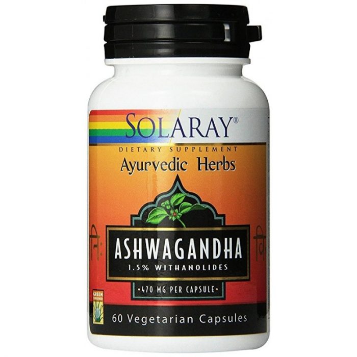 Ashwagandha 60 cápsulas de 470 mg. Solaray