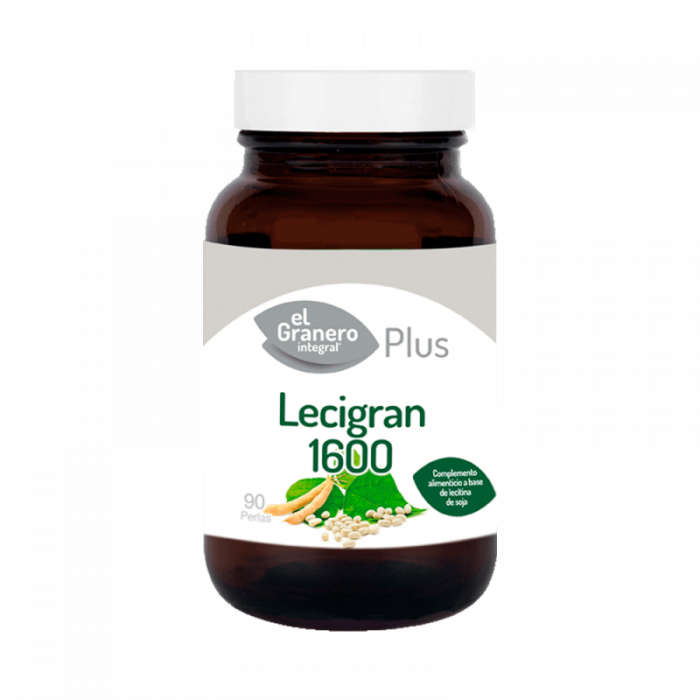 Lecitina de soja Lecigran 1600 mg. 90 perlas. El Granero